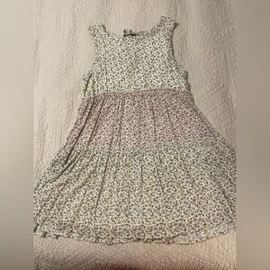 Altar'd State Cream and Pink Sleeveless Sundress